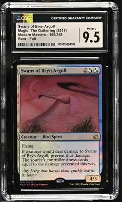 SWANS OF BRYN ARGOLL Modern Masters 2015 Foil Rare CGC 9.5 MTG [Nostalgium] - Image 1