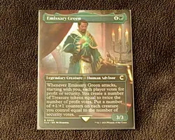 Magic The Gathering Emissary Green 0005 Rare Non-Foil Borderless - Image 1