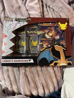 Pokemon TCG: Celebrations Collection Box [Dark Sylveon V or Lance's Charizard V 820650809392 - Image 1