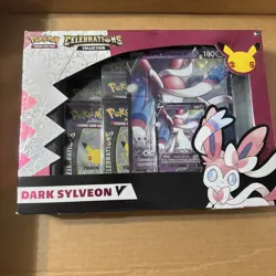 Pokemon TCG: Celebrations Collection Box [Dark Sylveon V or Lance's Charizard V 820650809392 - Image 1