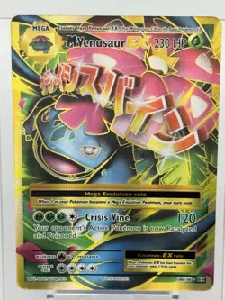 M Venusaur EX (Full Art) 100/108 Evolutions Holo Pokemon TCG XY Evolutions 2016 - Image 1