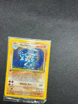 Pokemon Machamp Holo 8/102 Base Set 1st Edition - Factory Sealed Promo, CLEAN - Image 1