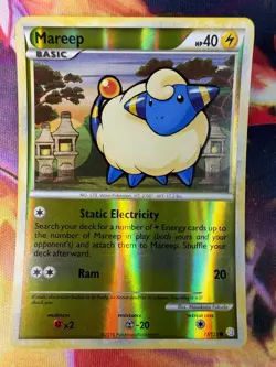Mareep 73/123 NM Common Reverse Holo HeartGold & SoulSilver 2010 Pokemon TCG - Image 1