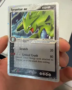 TYRANITAR EX Pokemon POP Series 1 Holo Ultra Rare #17/17 - Image 4