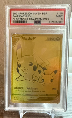 Pokemon - Celebrations - Ultra Premium Collection Promo Pikachu V SWSH145 PSA 9 - Image 1