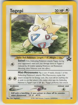 Pokemon TCG Togepi Promo WoTC Promo 30/53 - Image 1
