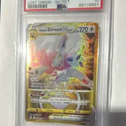 Pokemon Hisuian Zoroark VSTAR Secret Rare Holo 270 HP Lost Origin 213/196 PSA 10 - Image 1