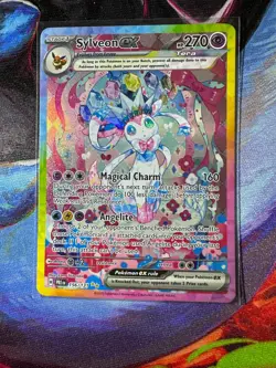 Sylveon EX Prismatic Evolutions 156/131 Special Illustration Pokemon TCG Minty - Image 1