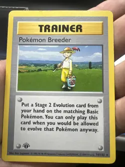 Pokemon Breeder Shadowless 1st Edition 076/102 Base Set Rare - MOD PLAY - Image 4