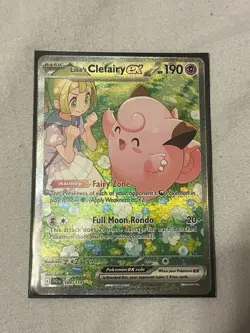 Pokemon Lillie's Clefairy ex 184/159 Journey Together SIR Pokemon TCG NM - Image 3