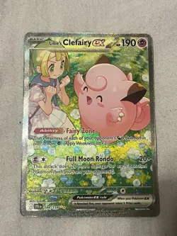 Pokemon Lillie's Clefairy ex 184/159 Journey Together SIR Pokemon TCG NM - Image 5