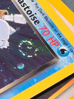 Pokemon Card Dark Blastoise SWIRL HOLO 3/82 Team Rocket Foil Rare WOTC LP 2000 - Image 4