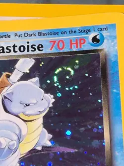 Pokemon Card Dark Blastoise SWIRL HOLO 3/82 Team Rocket Foil Rare WOTC LP 2000 - Image 5
