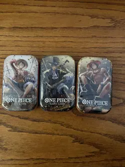 One Piece Tin Pack Set Vol 2 Set of 3 | TS-02 OP-13 | Sealed Bandai Ships Fast - Image 1