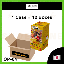 One Piece TCG Kingdom Of Intrigue OP-04 Booster Box 1 Case (12 Box) Japanese UK - Image 1