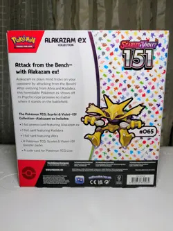 Pokemon 151 Scarlet & Violet Alakazam ex Collection Box TCG Sealed-Lot of 2 - Image 2