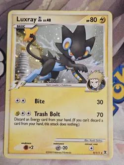 Luxray 9/111 Rising Rivals Holo Rare Pokemon Card TCG LP - Image 1