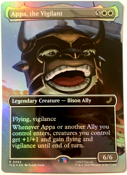 MTG Appa, the Vigilant (Borderless Foil) Avatar Eternal-Legal 62 NM - Image 1