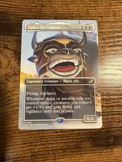 MTG Magic The Gathering Avatar Appa the Vigilant Eternal-Legal Borderless Rare! - Image 1