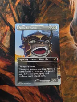 MTG Magic The Gathering Avatar Appa the Vigilant Eternal-Legal Borderless Rare! - Image 1