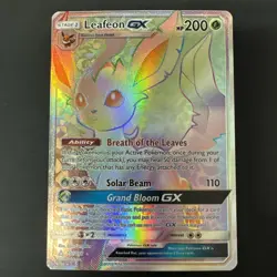 Leafeon GX (Secret Rare) 157/156 Sm-Ultra Prism Holo NM/M - Image 1