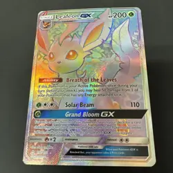 Leafeon GX (Secret Rare) 157/156 Sm-Ultra Prism Holo NM/M - Image 2