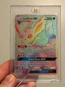 Leafeon GX (Secret Rare) 157/156 Full Alt Art Sm-Ultra Prism Pokemon - Image 1