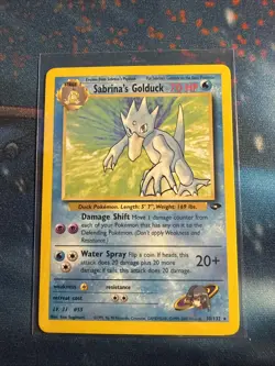 Pokemon TCG Sabrina's Golduck Gym Challenge, Unlimited Non Holo Rare Card 30/132 - Image 1
