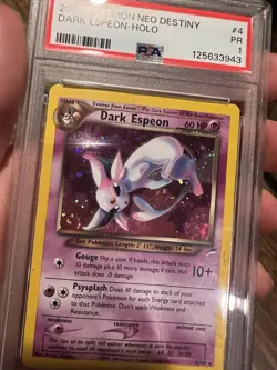 PSA 1 SWIRL 2002 Neo Destiny Dark Espeon 4/105 HOLO FOIL Rare Pokemon Card - Image 3
