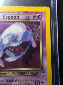 SWIRL Dark Espeon 4/105 Holo Rare Neo Destiny Pokemon Card LP Wotc - Image 3