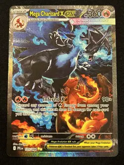 Pokemon Mega Charizard X EX SAR 125/094 Phantasmal Flames English PSA 10 Ready! - Image 1