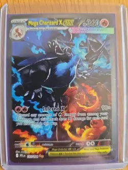 Pokemon TCG Phantasmal Flames Mega Charizard X EX 125/094 SAR ENGLISH NEW. - Image 1