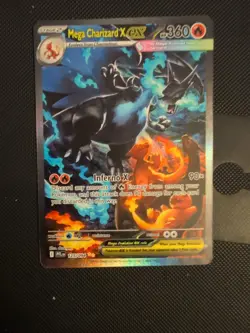 Pokemon TCG Phantasmal Flames Mega Charizard X EX 125/094 SAR ENGLISH NEW. - Image 1