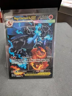 Pokemon TCG Phantasmal Flames Mega Charizard X EX 125/094 SAR ENGLISH NEW. - Image 2