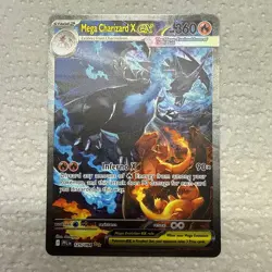 Pokemon TCG Phantasmal Flames Mega Charizard X EX 125/094 SAR ENGLISH NEW. - Image 1
