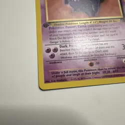 Pokemon TCG Gengar Fossil Card 20/62 First Edition Non Holo - Image 2