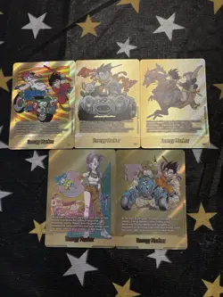 Dragon Ball Super Card Game Gold Energy Markers E-70* To E-74* - Image 1