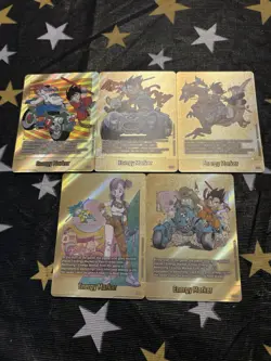 Dragon Ball Super Card Game Gold Energy Markers E-70* To E-74* - Image 2