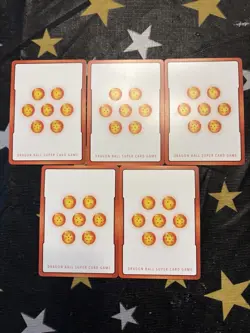 Dragon Ball Super Card Game Gold Alt Energy Markers E-80* To E-84* - Image 5