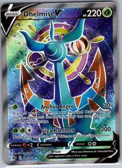 Dhelmise V (Full Art) 187/202 Sword & Shield Base Set - Pokemon Card - NM - Image 1