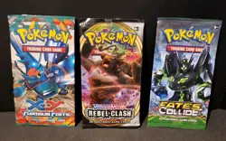*EMPTY* POKEMON X&Y FURIOUS FISTS REBEL CLASH FATES COLLIDE PACKS *NO CARDS* - Image 1