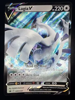 Lugia V Black Star Promo SWSH301: Jumbo Card ( Not Standard Size! ) - Image 1