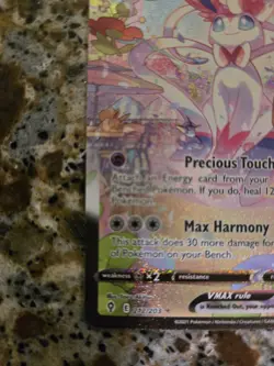 Pokemon TCG Sylveon VMAX Alternative Art Secret Evolving Skies Card 212/203 - Image 5