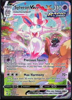 Pokemon Card- Sylveon VMAX (Alternate Art Secret) Evolving Skies #212/203 - Image 1