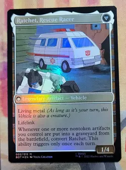 Ratchet, Field Medic (Foil) MTG Transformers (BOT) (NM) - Image 2