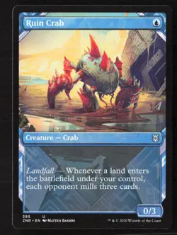 Ruin Crab (Showcase) Zendikar Rising #295 LP Magic the Gathering - Image 1