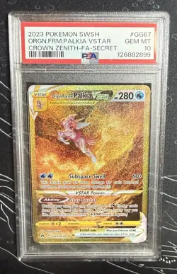 Pokemon Origin Forme Palkia V Star GG67 Crown Zenith Secret Rare PSA 10 - Image 1