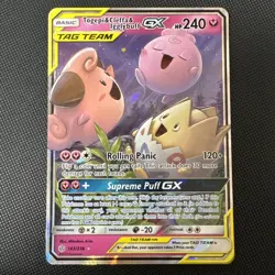 Pokemon TCG Tag Team Togepi Cleffa & Igglybuff GX Cosmic Eclipse 143/236 - Image 1