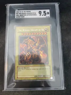 Yugioh! The Winged Dragon of Ra Secret Rare 2003 Yugioh GBI-003 SGC 9.5 - Image 1