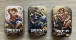 3No. One Piece Tins Pack Vol 2 | TS-02 OP-13 | Factory Sealed | Bandai - Image 1